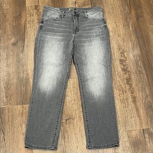 Kut from the Kloth Reese Ab Fab Straight Leg Jeans Gray 10